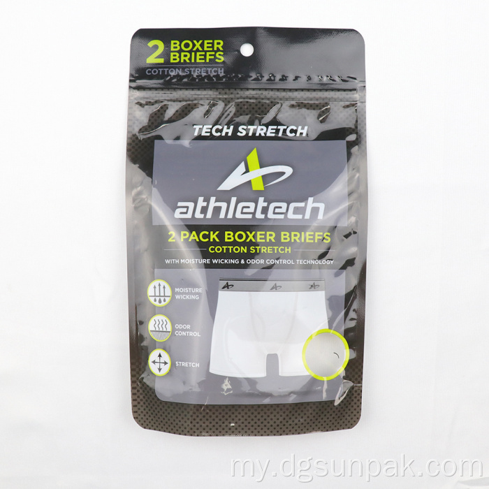 အဖုံးပလတ်စတစ်ထုပ်ပိုး Mylar အိတ်